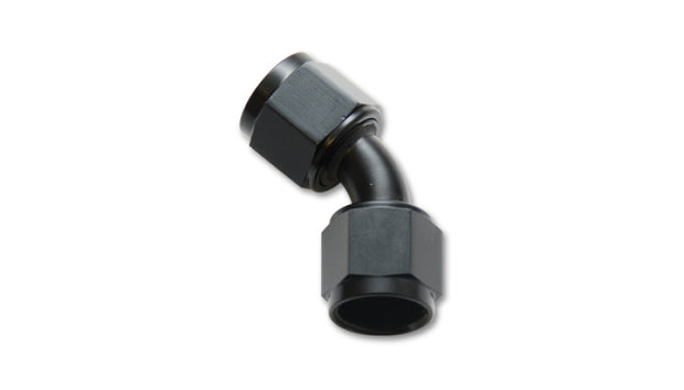 Vibrant -6AN X -6AN Female Flare Swivel 45 Deg Fitting ( AN To AN ) -Anodized Black Only - Boost Factory