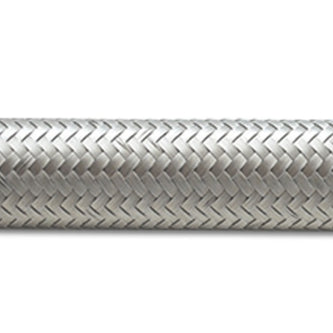Vibrant -6 AN SS Braided Flex Hose (2 foot roll) - Boost Factory