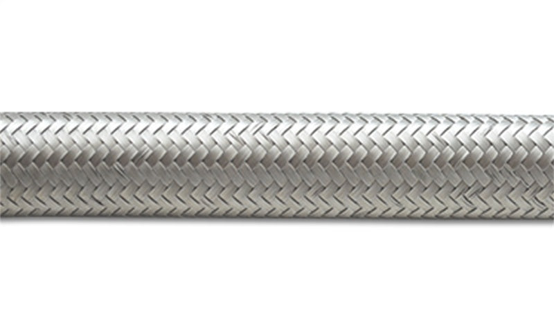 Vibrant SS Braided Flex Hose -6 AN 0.34in ID (50 foot roll) - Boost Factory