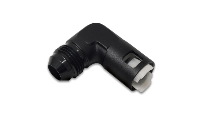 Vibrant 90 Degree Aluminum AN to Female Quick Connect -8AN - 3/8