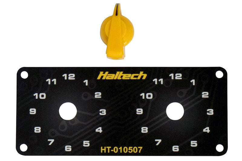Haltech Dual Switch Panel w/Yellow Knob