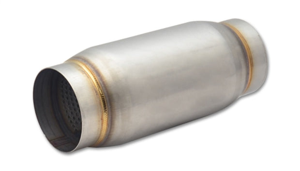 Vibrant SS Race Muffler 3in inlet/outlet x 9in long 3.75in Muffler Body OD - Boost Factory
