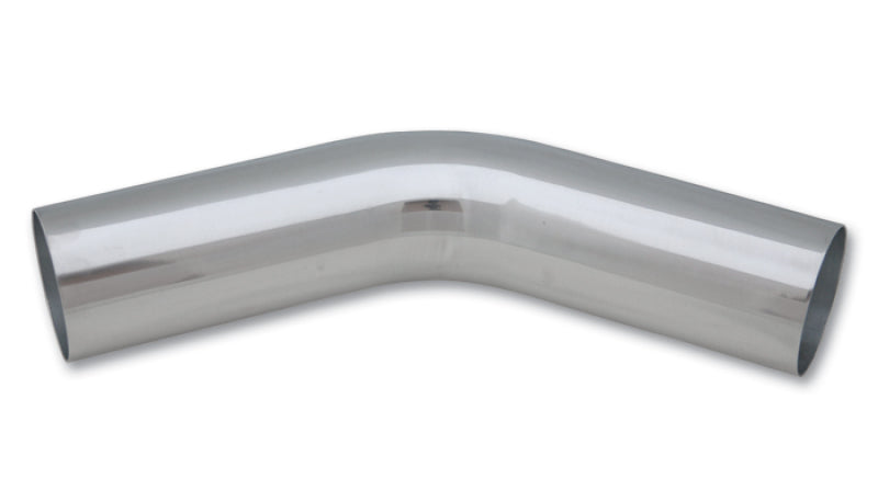 Vibrant 4in O.D. Universal Aluminum Tubing (45 degree bend) - Polished - Boost Factory