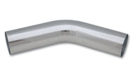 Vibrant 4in O.D. Universal Aluminum Tubing (45 degree bend) - Polished - Boost Factory