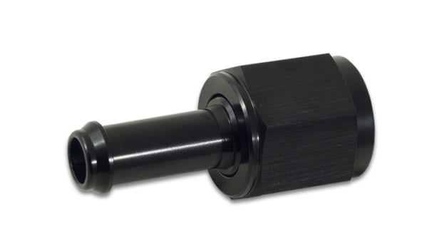 Vibrant Female -8AN to 3/8in Hose Barb Straight Aluminum Adapter Fitting - Boost Factory