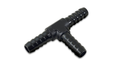 Vibrant 1/4in Barbed Tee Adapter- Black Anodized