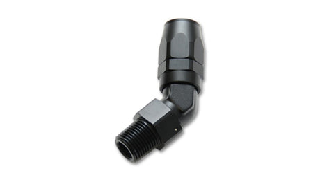 Vibrant -6AN Male NPT 45Degree Hose End Fitting - 1/4in NPT
