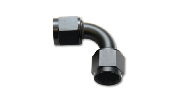 Vibrant -6AN Female 90 Degree Union Adapter (AN to AN) - Anodized Black Only - Boost Factory
