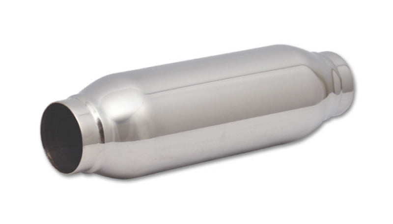 Vibrant SS Resonator (Standard Design) 2.25in inlet/outlet x 12in long - Boost Factory