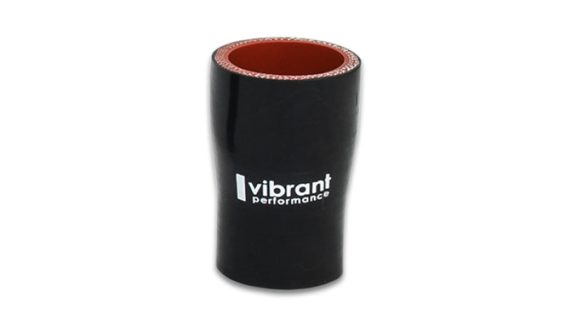 Vibrant Silicone Reducer Coupler 1.375in ID x 1.125in ID x 3.00in Long - Black - 19718