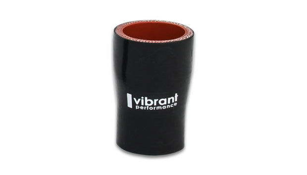Vibrant Silicone Reducer Coupler 1.625in ID x 1.375in ID x 3.00in Long - Black  - 19723
