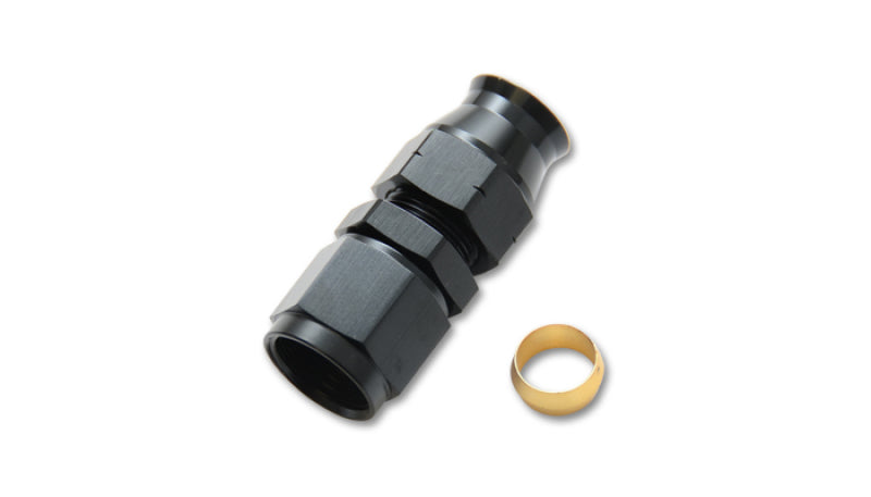Vibrant Tube to Female AN Adapter with Brass Olive Inserts, -8AN, Tube Size - 0.375
