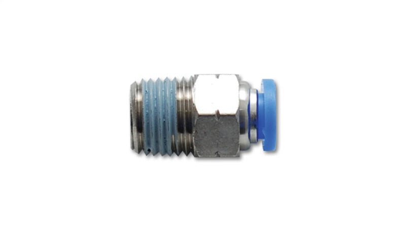 Vibrant Male Straight Pneumatic Vacuum Fitting (1/4in NPT Thread) - for 1/4in (6mm) OD tubing - Boost Factory