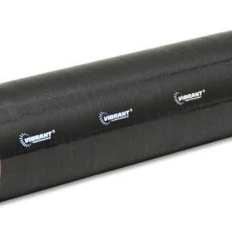 Vibrant Silicone Straight Hose Coupler 0.50in ID x 12.00in Long - Gloss Black - Boost Factory