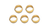 Vibrant Brass Olive Inserts 1/2in - Pack of 5