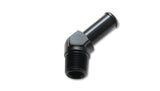 Vibrant Male NPT to Hose Barb Adapter 45 Degree NPT 3/8in Hose 5/16in