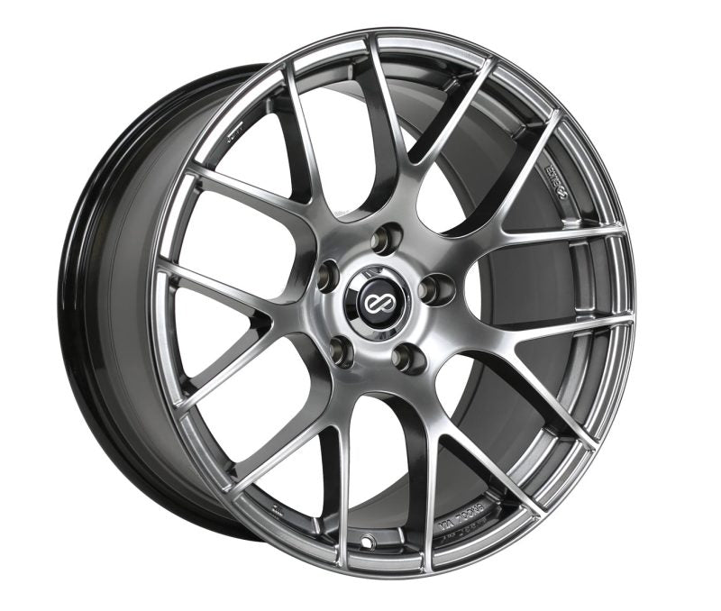 Enkei Raijin 18x8.5 35mm Offset 5x114.3 Bolt Pattern 72.6 Bore Diameter Hyper Silver Wheel - Boost Factory