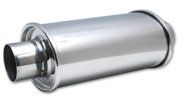 Vibrant ULTRA QUIET Resonator 2in inlet / outlet x 13.75in overall length - Boost Factory