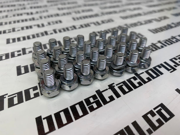 Genuine Nissan RB20 RB25 RWD Oil Pan to Block Bolt Set