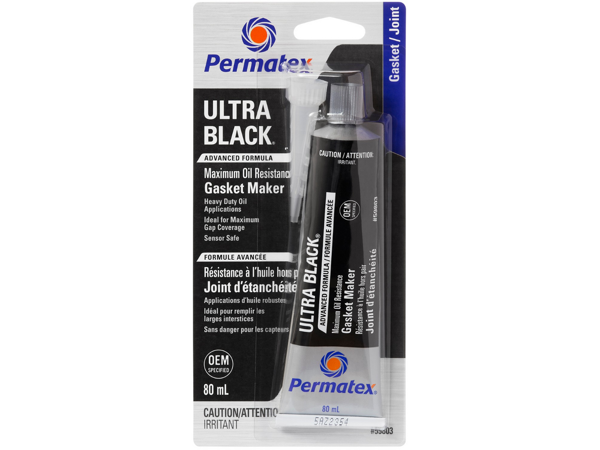 Permatex - Ultra Black Gasket Maker 598BR, 80ml Tube